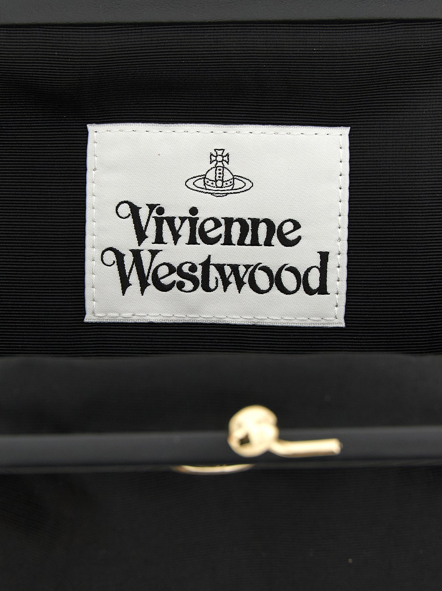 Vivienne Westwood Black Viscose Clutch Bag