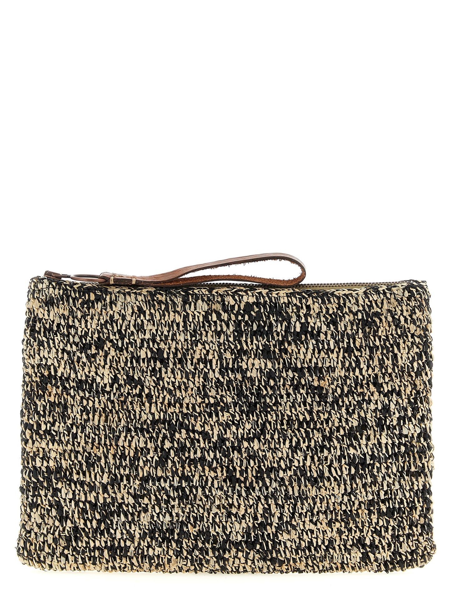 Ibeliv Bicolor Raffia Clutch Bag
