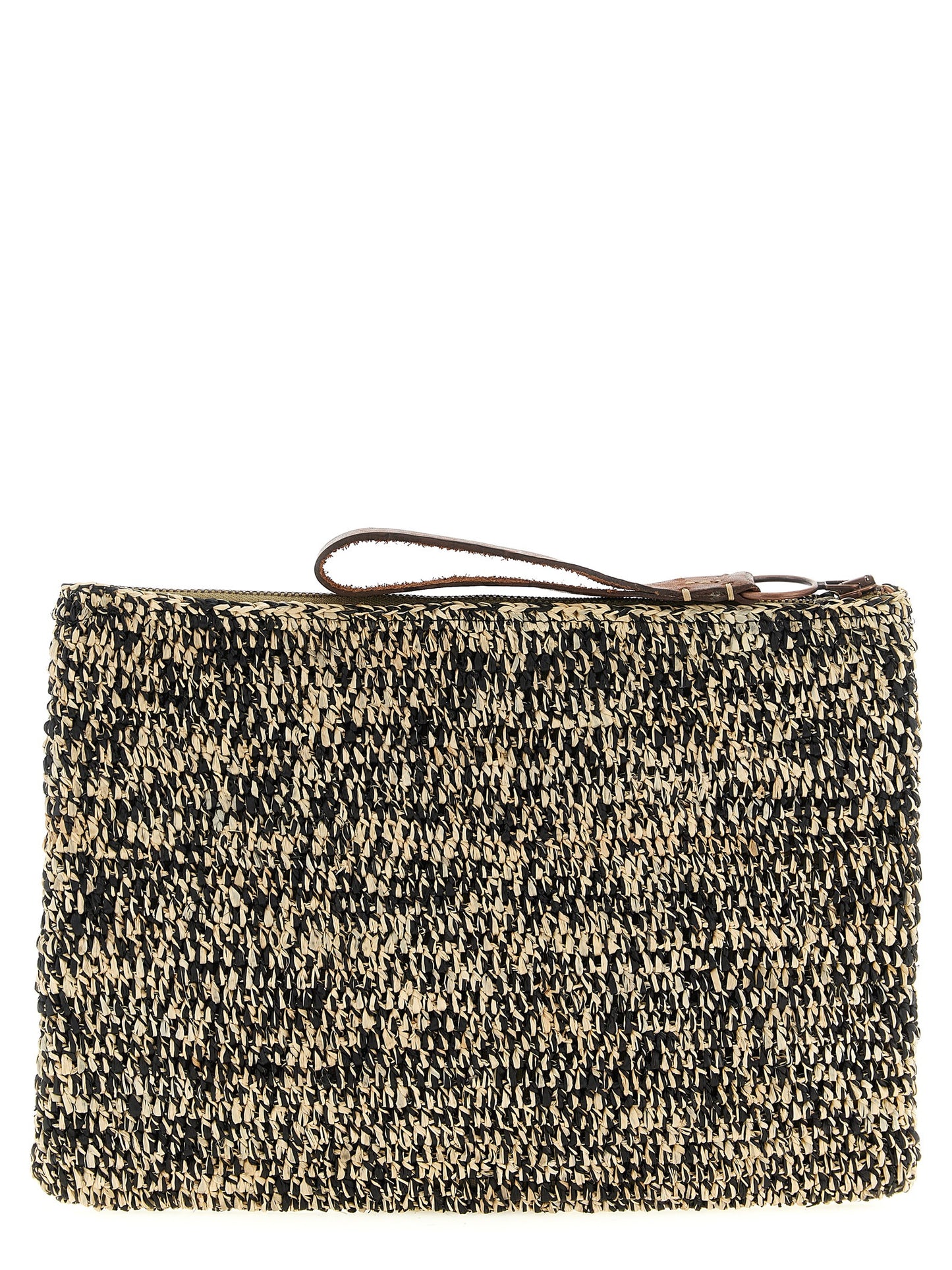 Ibeliv Bicolor Raffia Clutch Bag