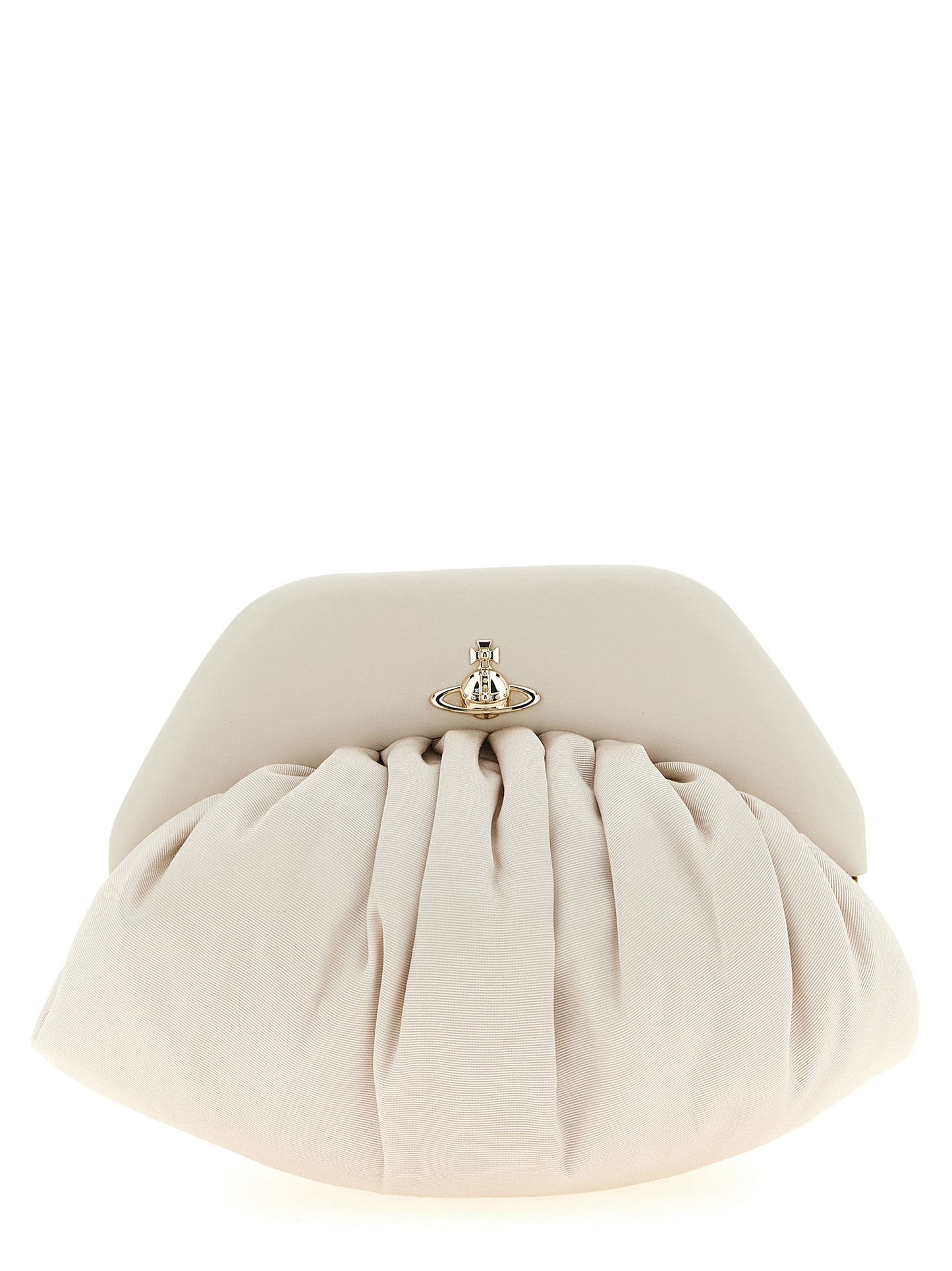 Vivienne Westwood Beige Viscose Clutch Bag