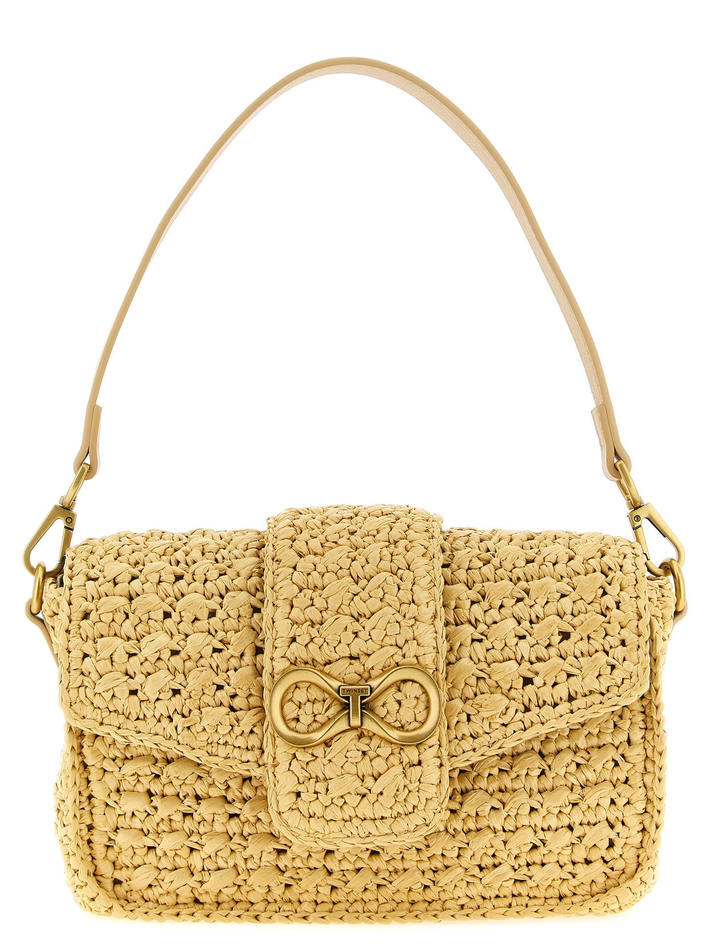 Twinset Beige Polypropylene Crossbody Bag
