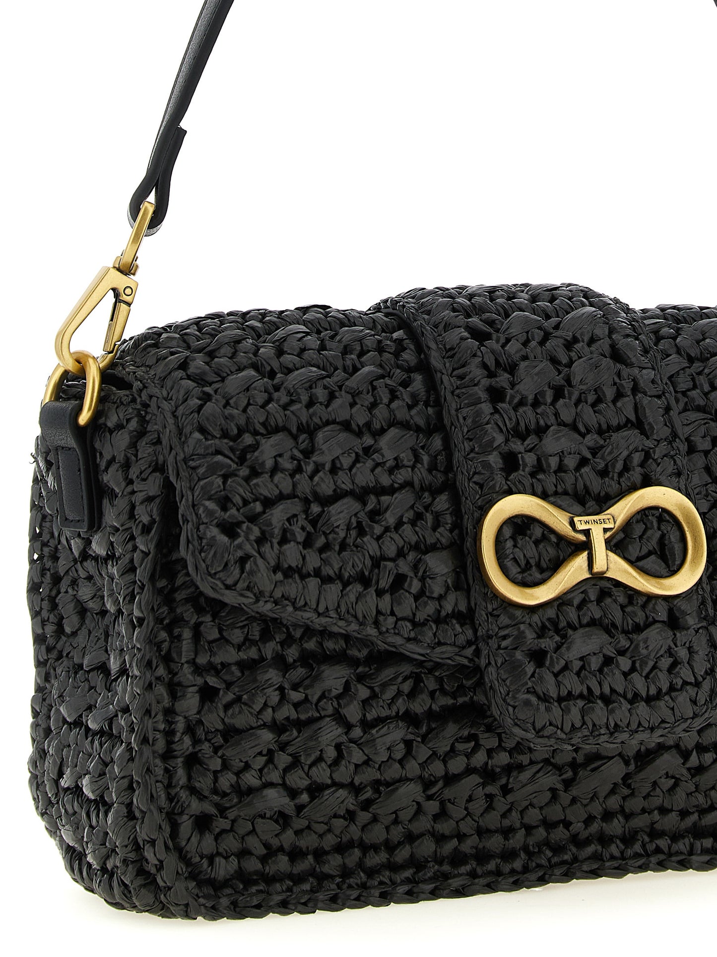 Twinset Black Polypropylene Crossbody Bag