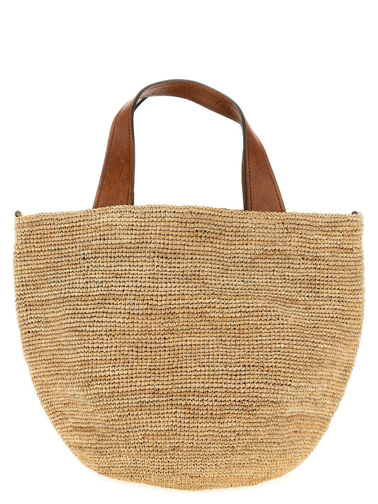 Ibeliv Beige Raffia Handbag