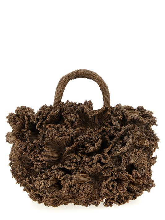 Ibeliv Brown Raffia Handbag