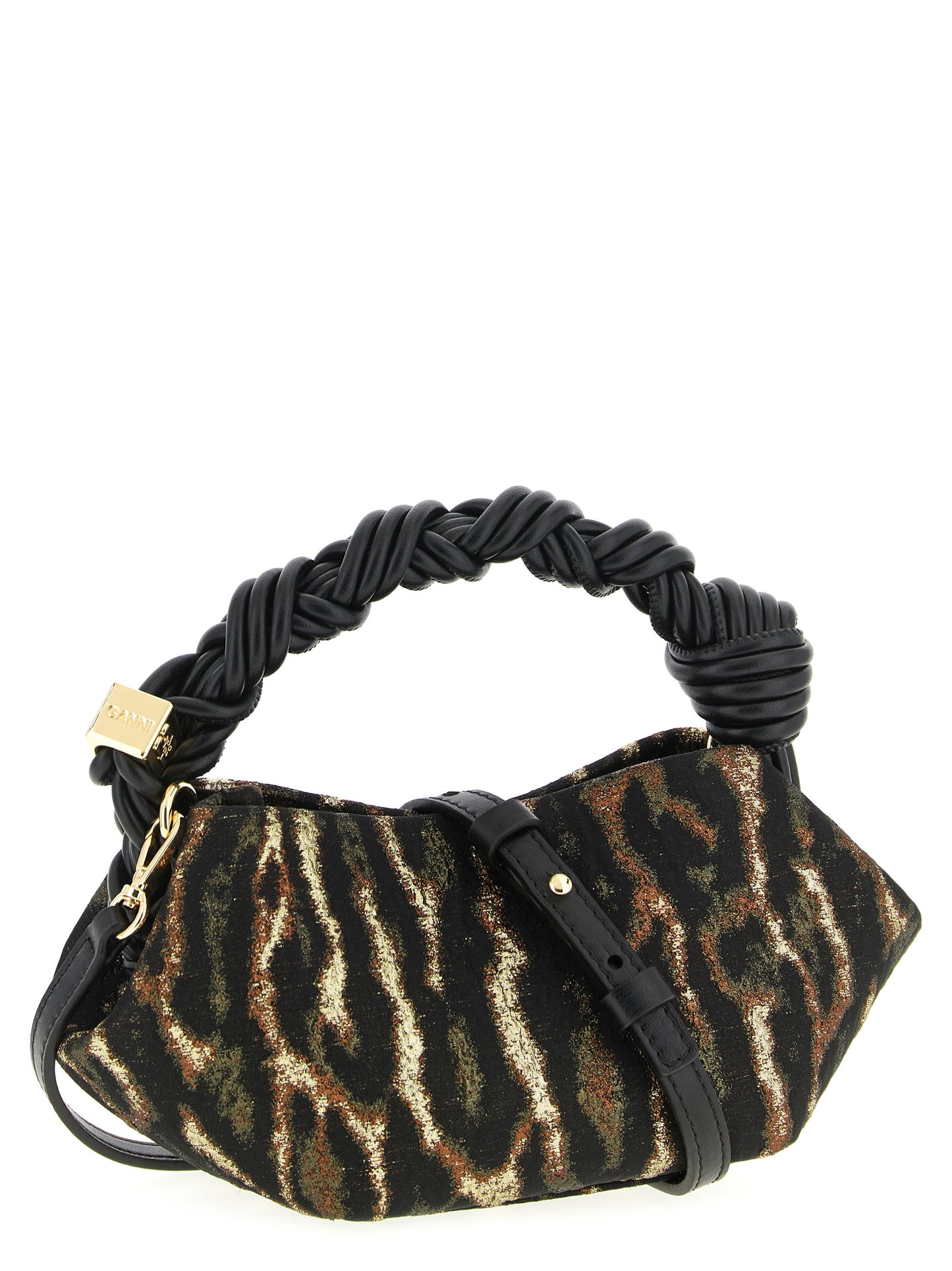 Ganni Brown Polyester Handbag