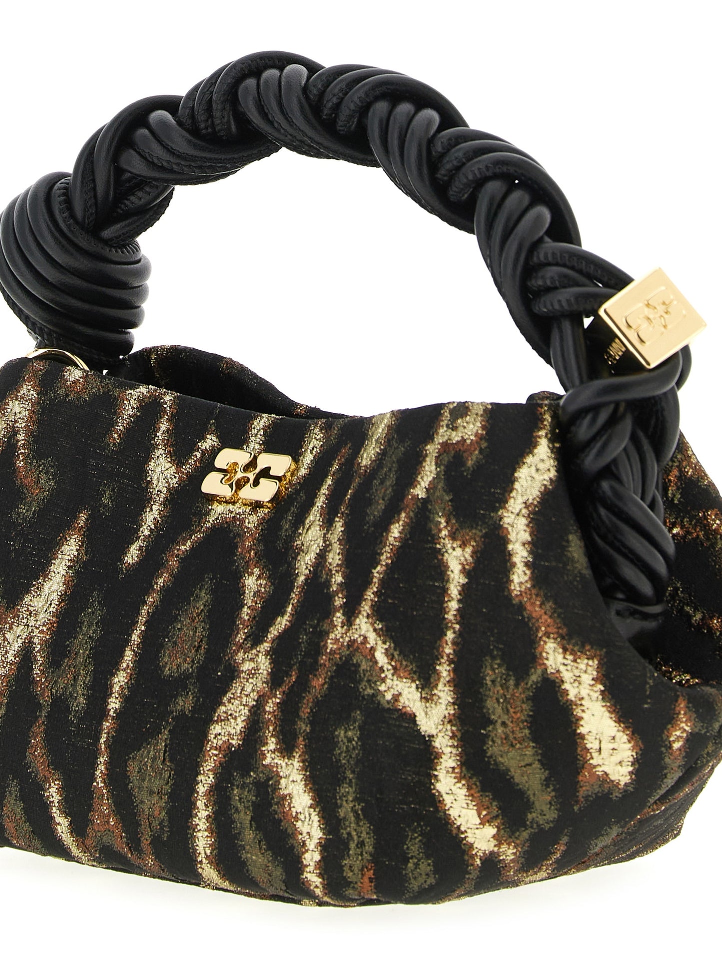 Ganni Brown Polyester Handbag