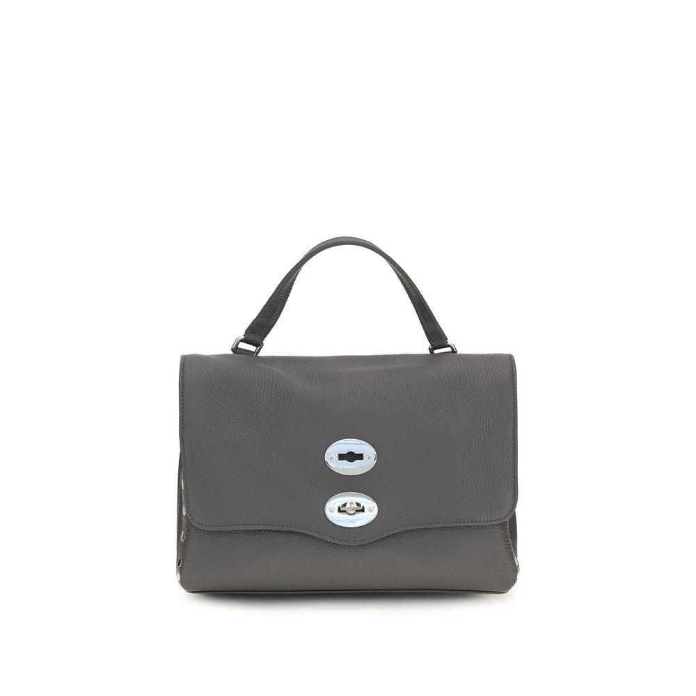 Zanellato Gray Calf Leather Bos Taurus Shoulder Bag