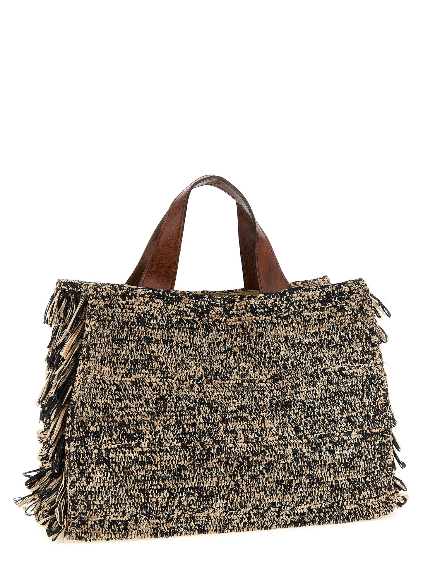 Ibeliv Bicolor Raffia Handbag
