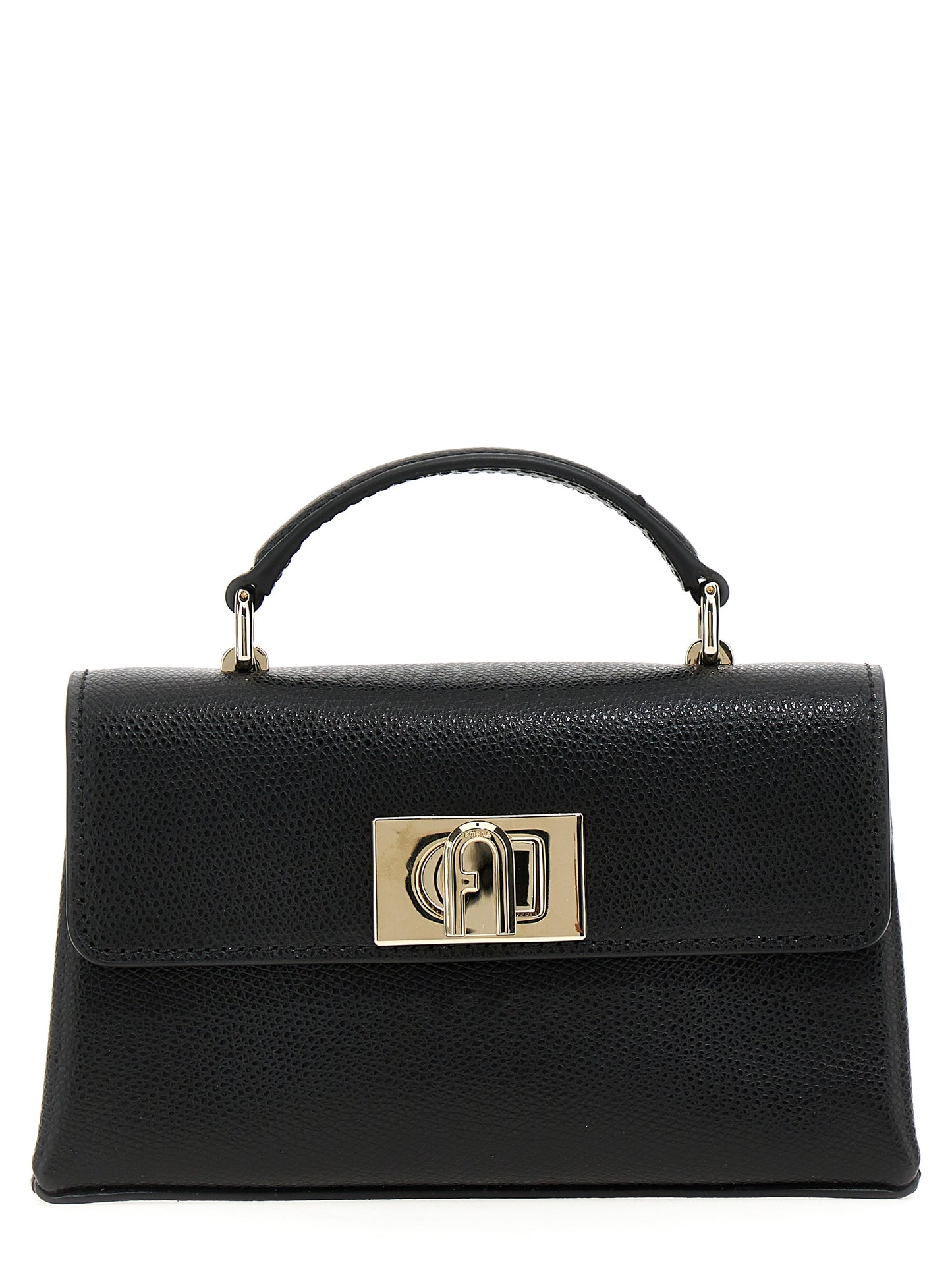 Furla Black Leather Crossbody Bag