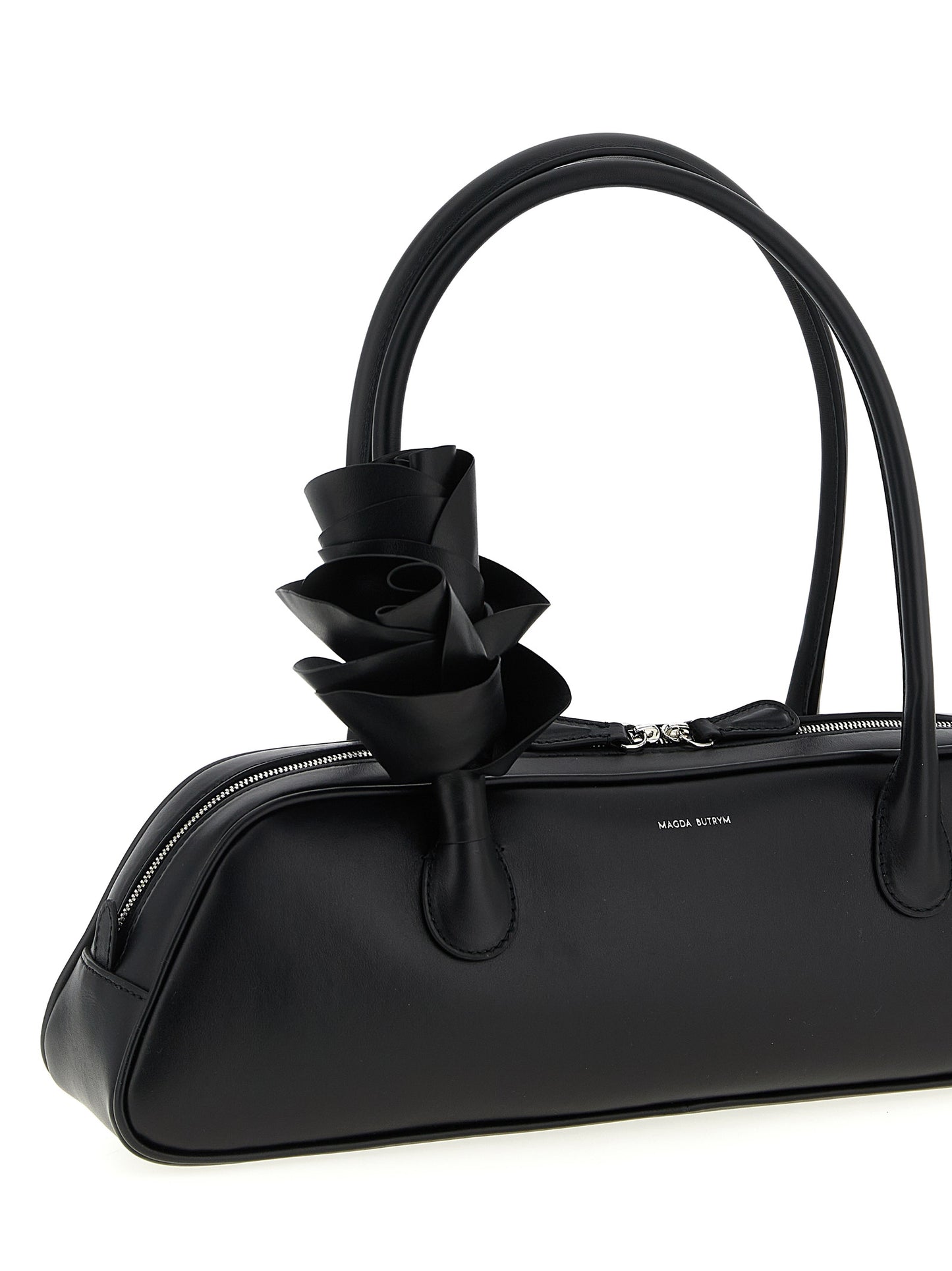 Magda Butrym Black Calfskin Shoulder Bag