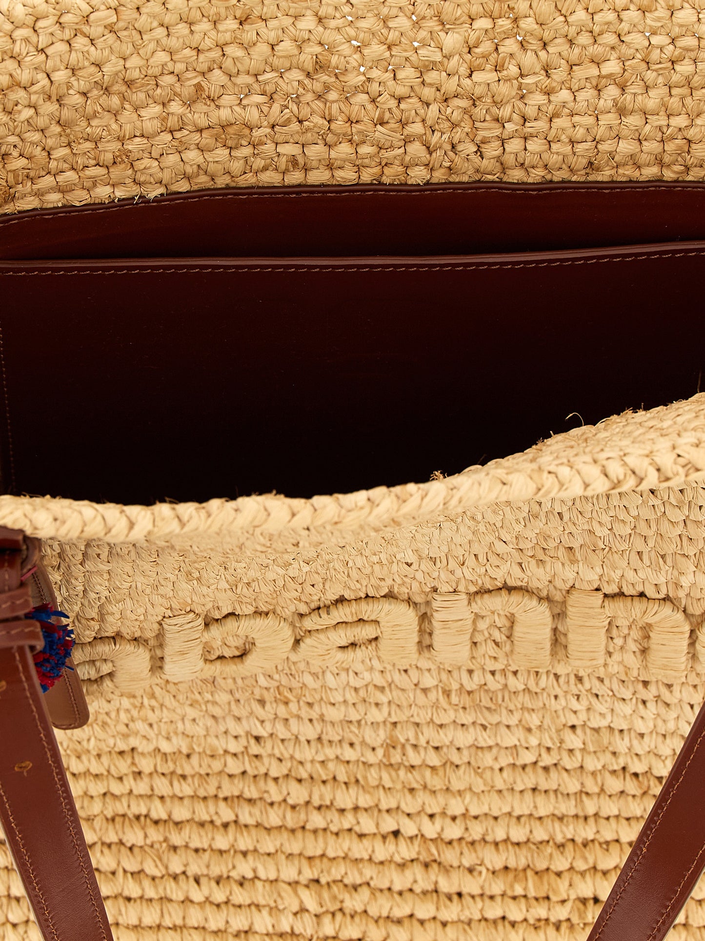 Paco Rabanne Beige Raffia Tote Bag