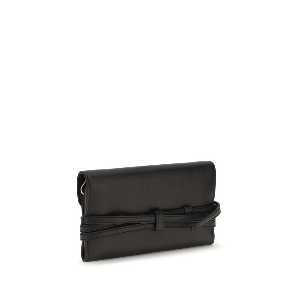 Moschino Black Goatskin Shoulder Bag