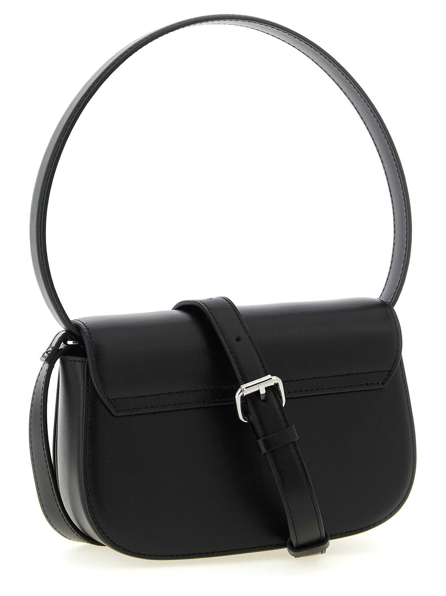 Diesel Black Cowhide Shoulder Bag