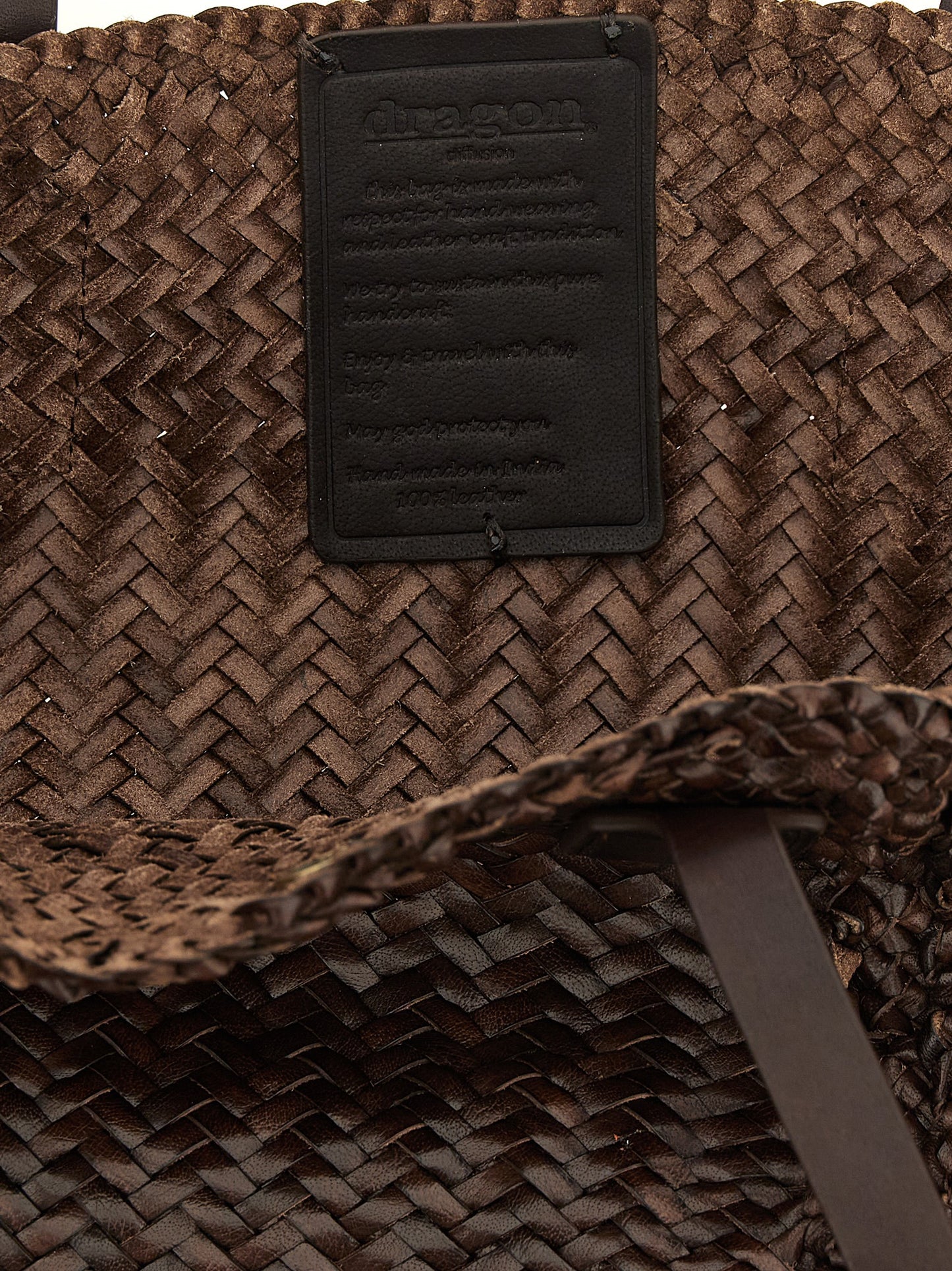Dragon Diffusion Brown Calfskin Tote Bag