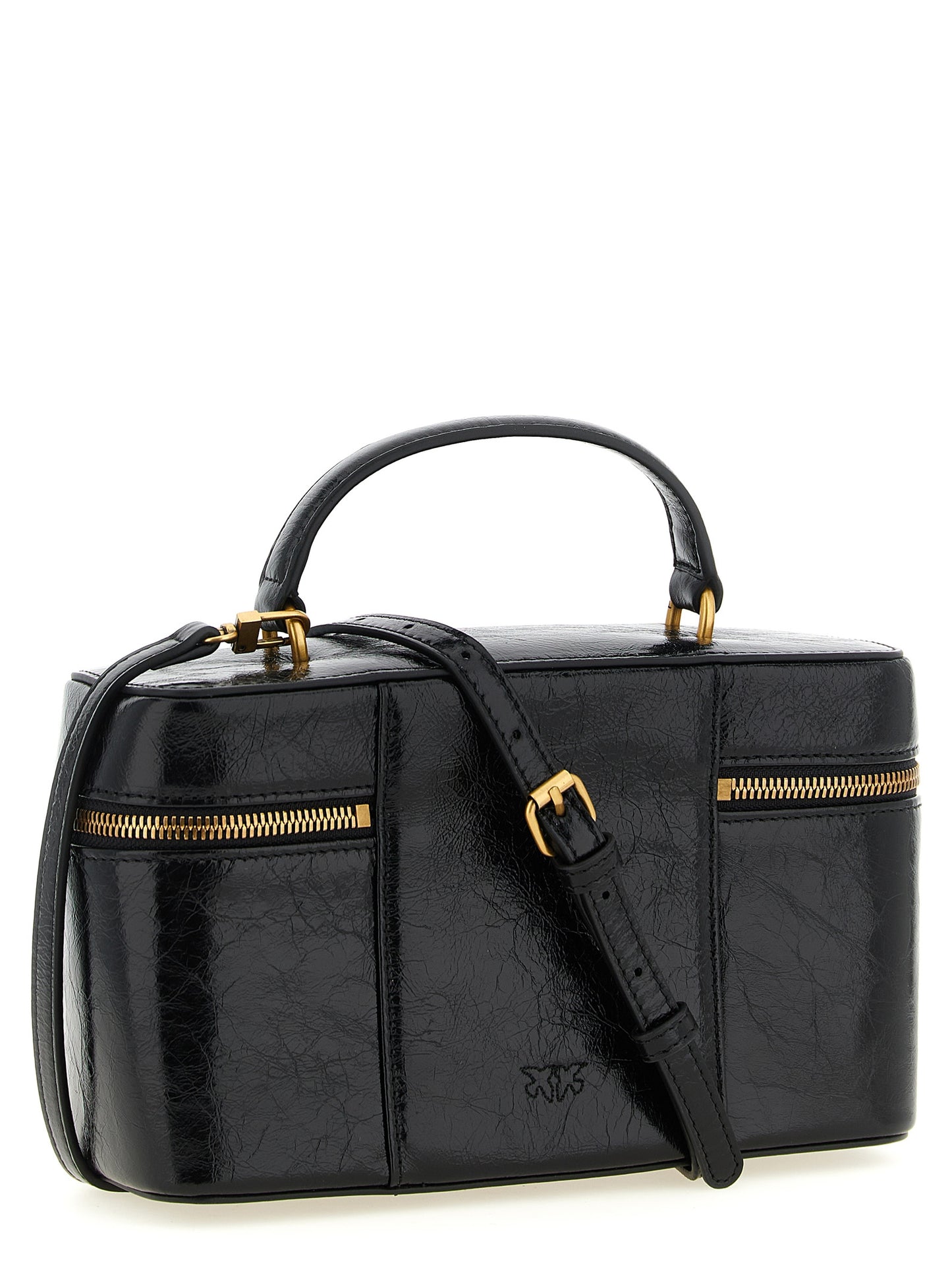 PINKO Black Calfskin Handbag