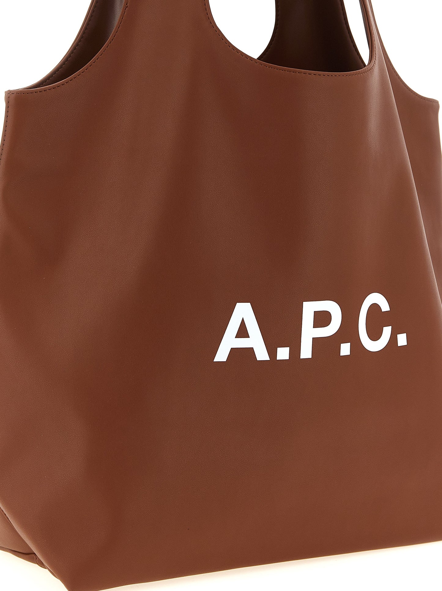 A.P.C. Brown Polyester Tote Bag
