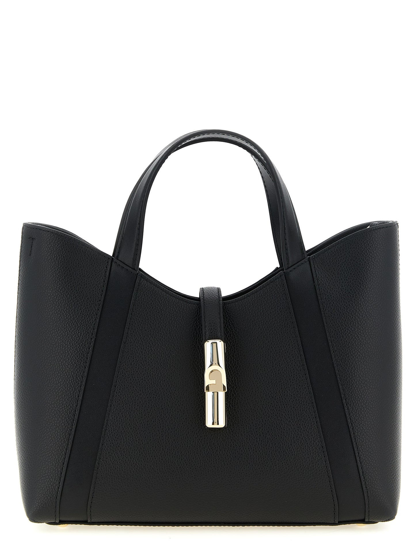 Furla Black Calfskin Tote Bag