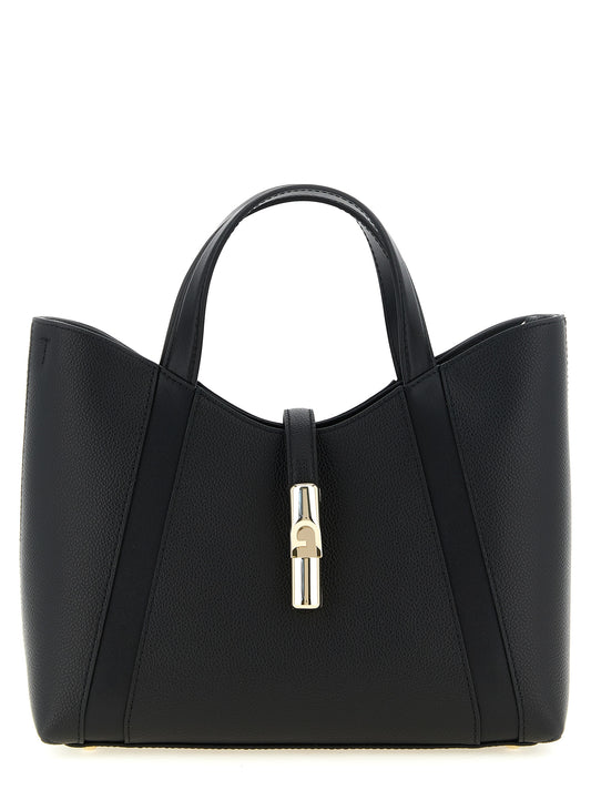 Furla Black Calfskin Tote Bag