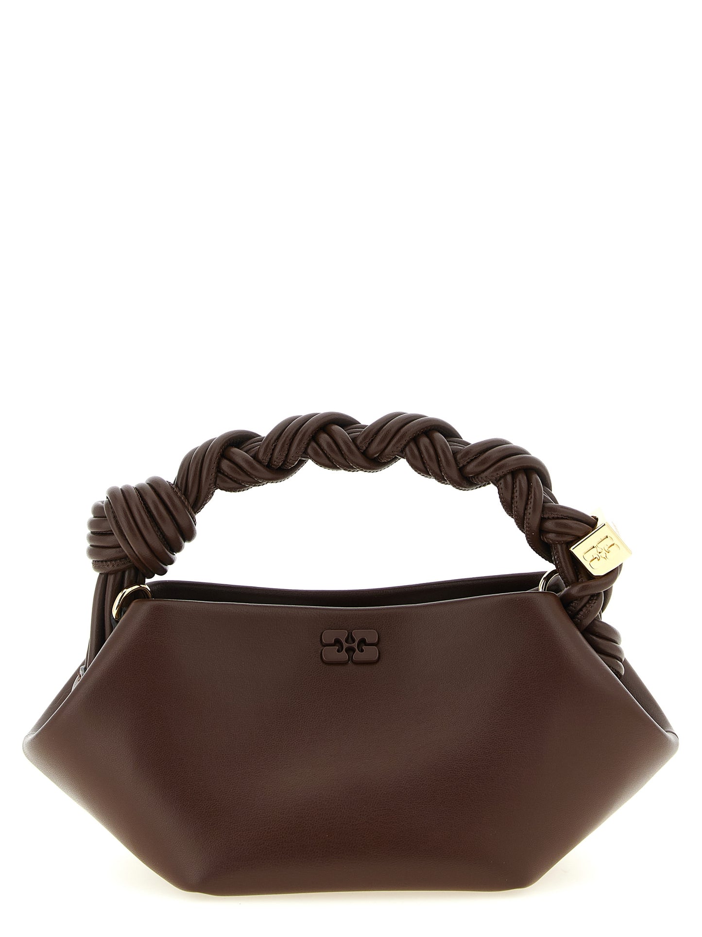 Ganni Brown Leather Handbag