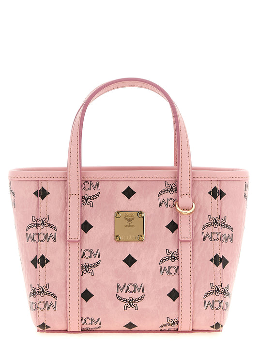 Bolso tote de polietileno multicolor MCM