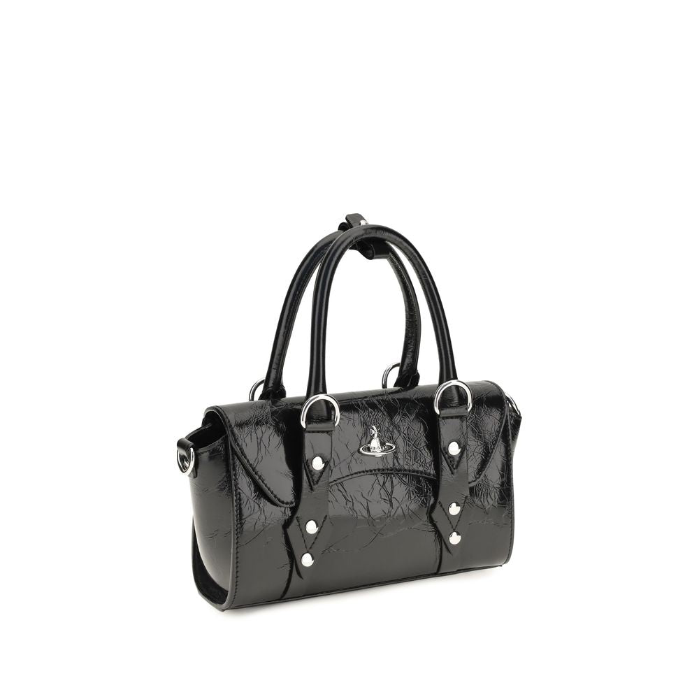 Bolso de Hombro Vivienne Westwood de Piel de Becerro Negra Bos Taurus