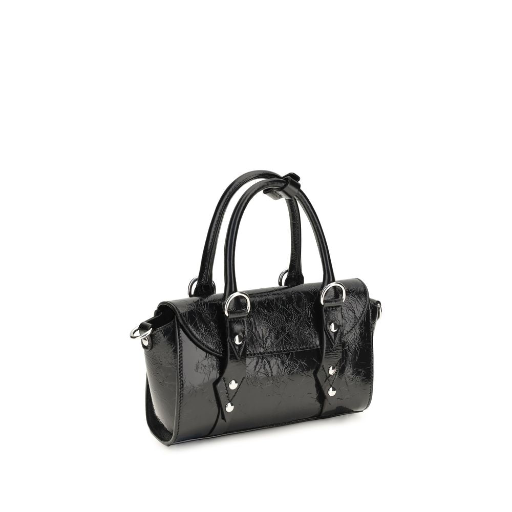 Bolso de Hombro Vivienne Westwood de Piel de Becerro Negra Bos Taurus