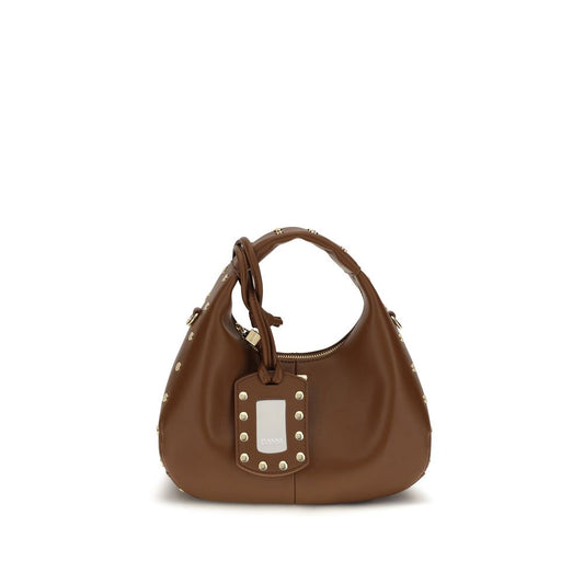Bolso Ganni marrón de cuero reciclado