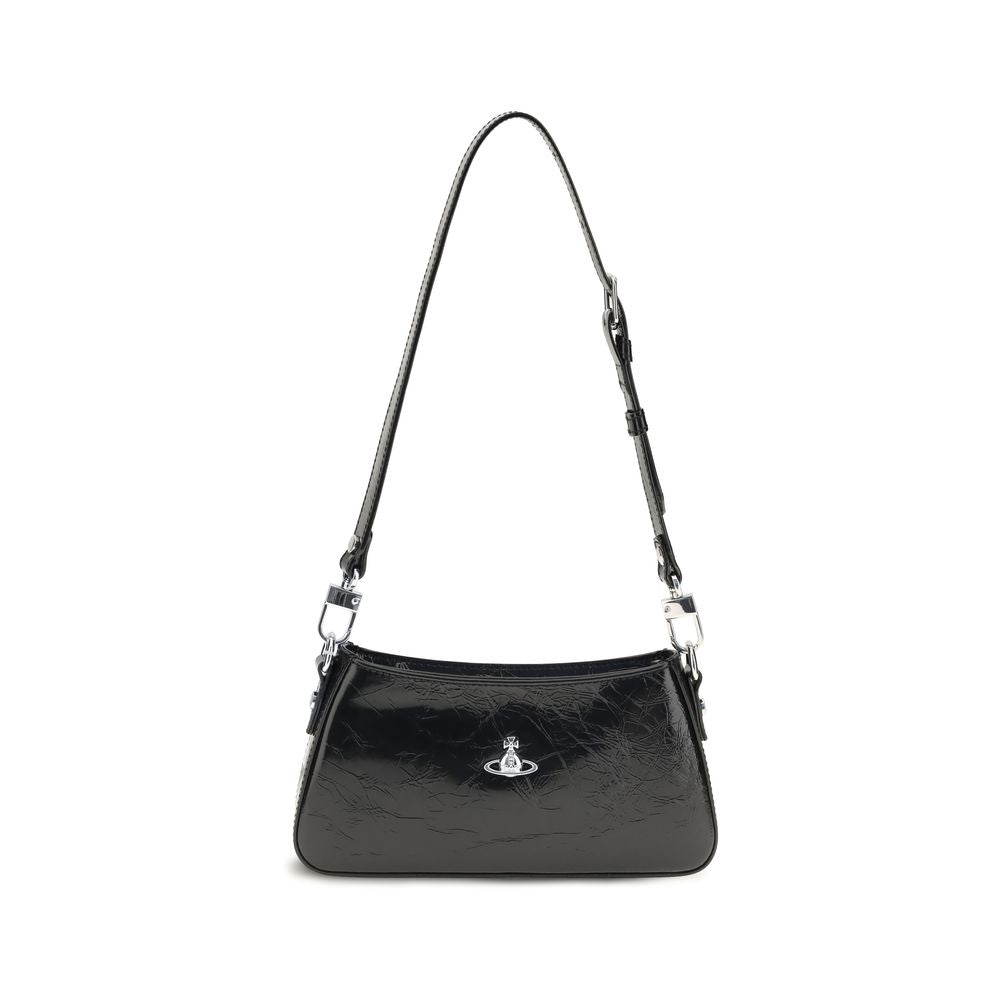 Bolso de Hombro Vivienne Westwood de Piel de Becerro Negra Bos Taurus
