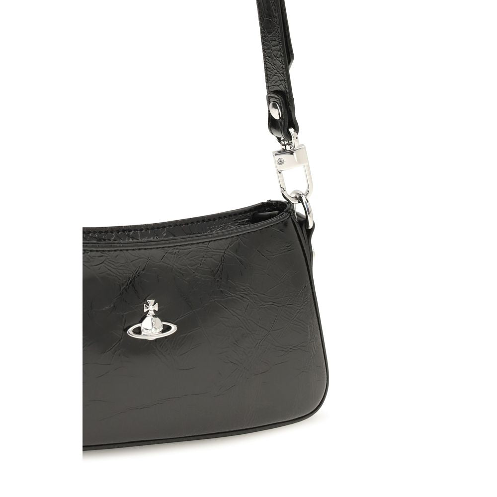 Bolso de Hombro Vivienne Westwood de Piel de Becerro Negra Bos Taurus