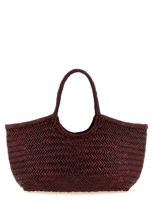 Bolso de hombro Dragon Diffusion Bordeaux de piel de vaca