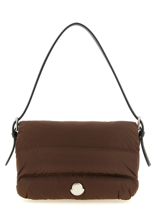 Bolso de hombro Moncler marrón de poliamida