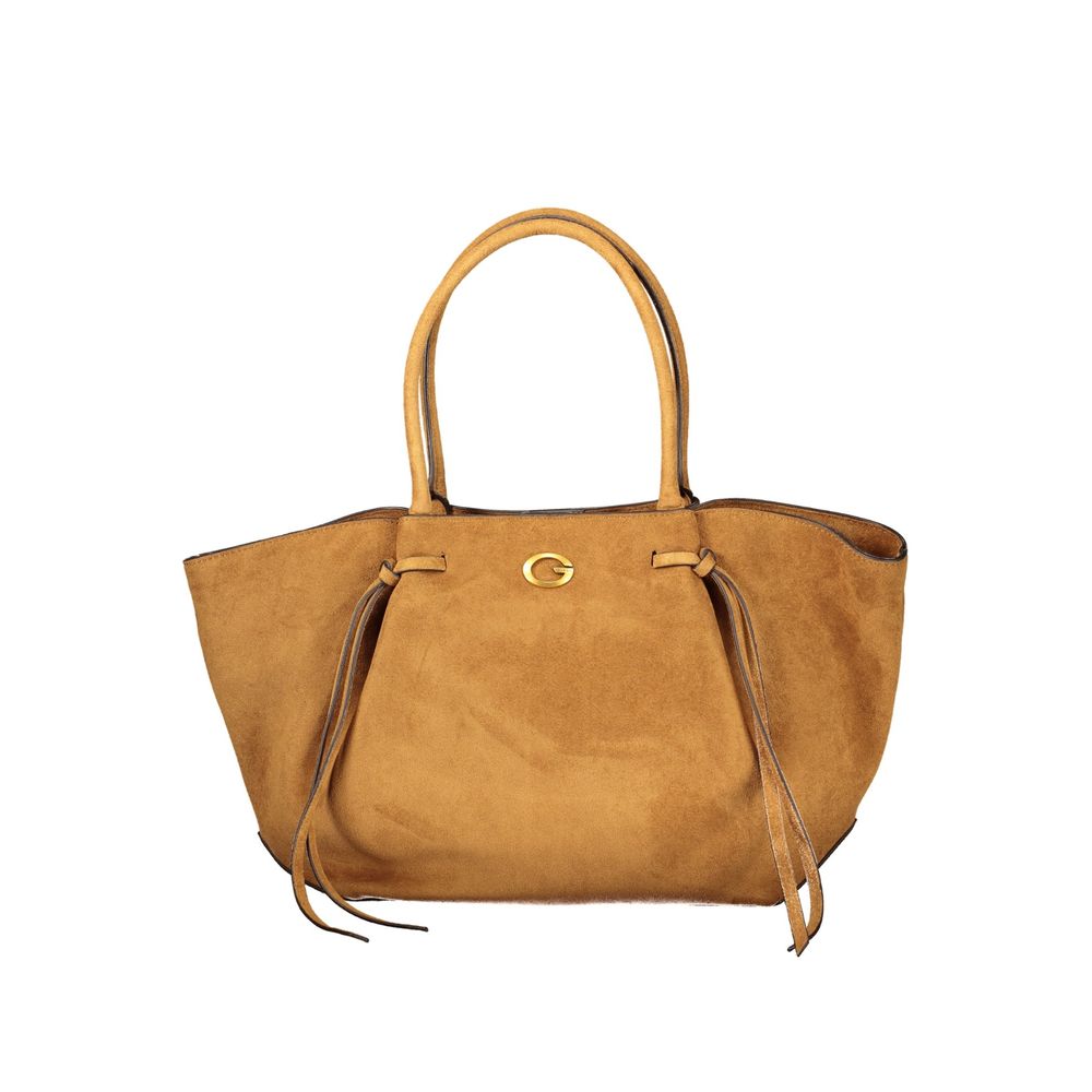 Guess Jeans Brown Polyester Handbag