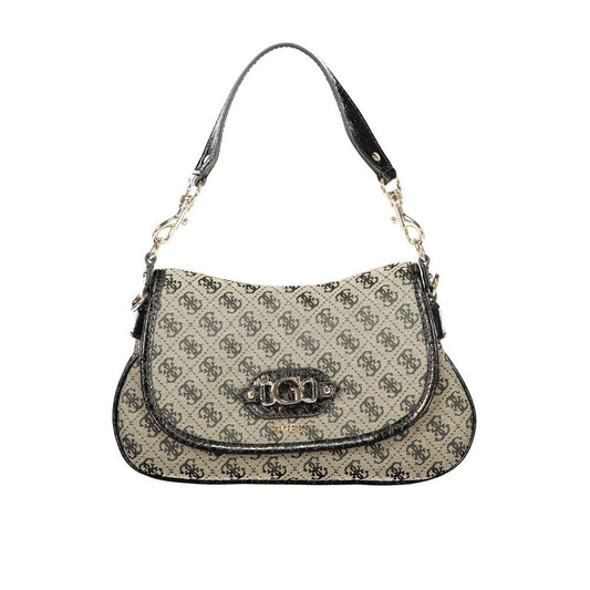 Bolso Guess Jeans para mujer en color negro, de poliéster, con correa ajustable y extraíble