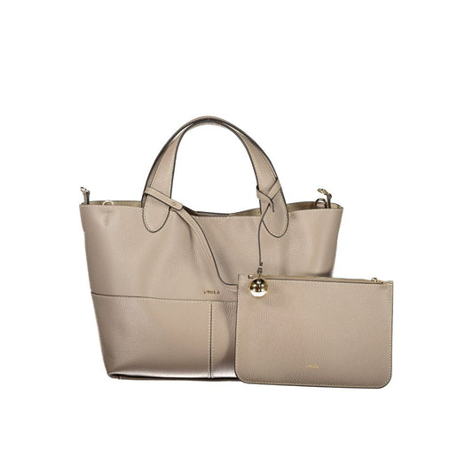 Bolso Furla de piel gris para mujer