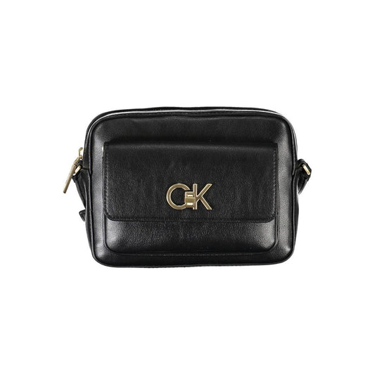 Bolso de mano Calvin Klein negro de poliéster reciclado para mujer