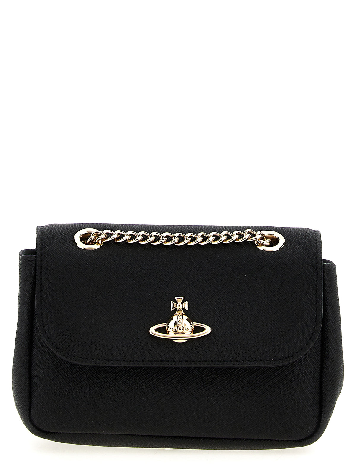 Vivienne Westwood Black Cowhide Shoulder Bag