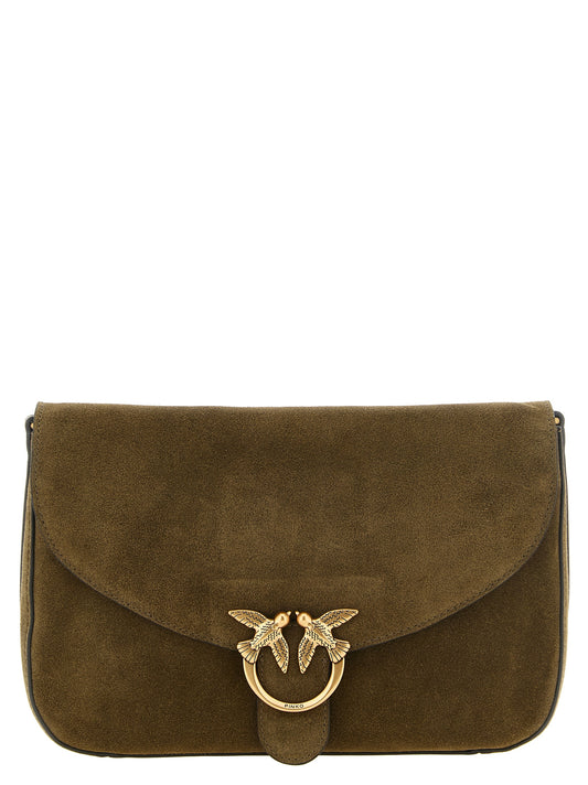 PINKO Bicolor Calfskin Women's Flap Crossbody Bag