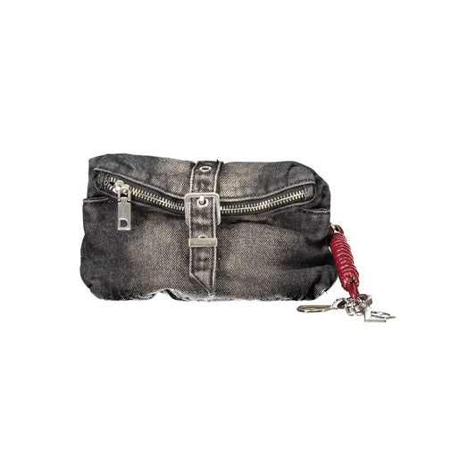 Bolso de algodón negro para mujer Desigual