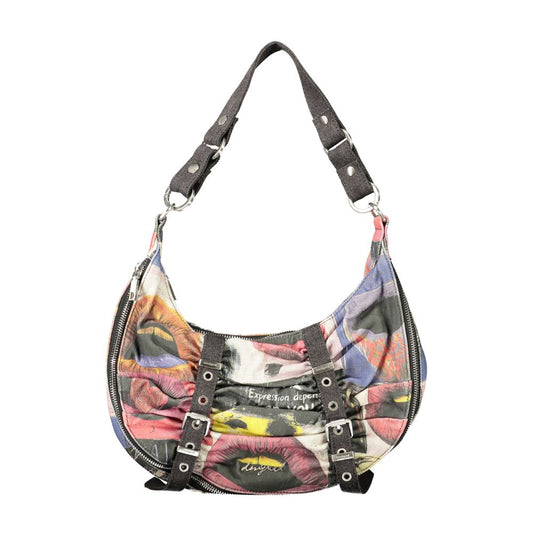 Bolso de algodón negro para mujer Desigual