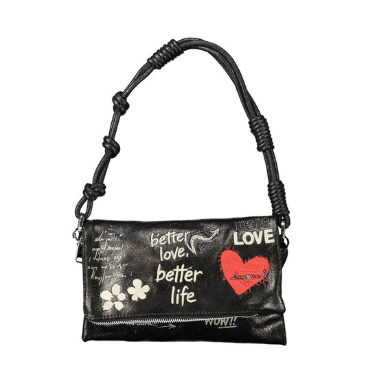 Bolso Desigual Nero de poliuretano para mujer con un estilo chic sin esfuerzo