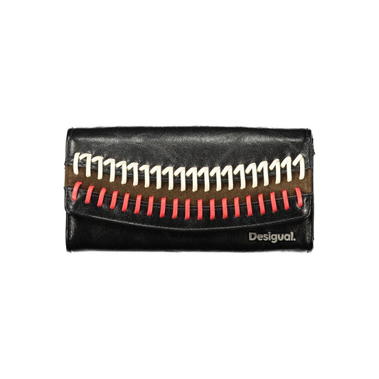 Cartera Desigual de poliuretano negro para mujer