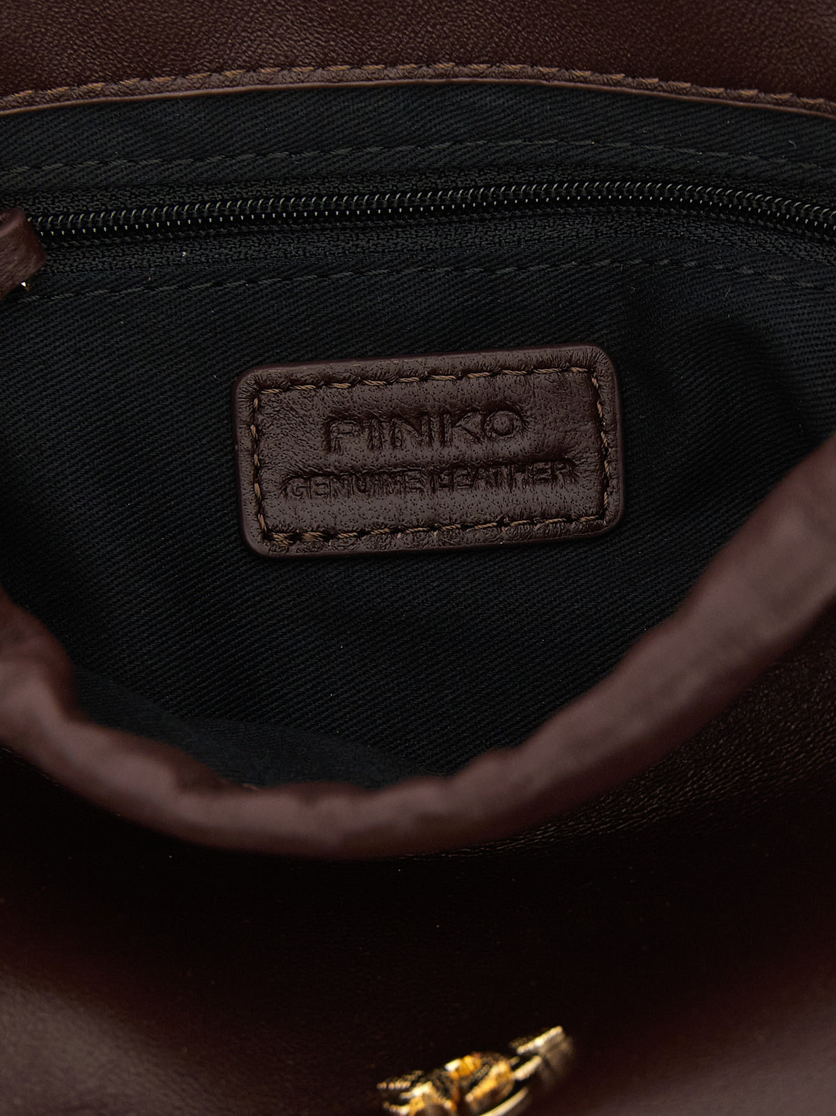 PINKO Bordeaux Lambskin Shoulder Bag
