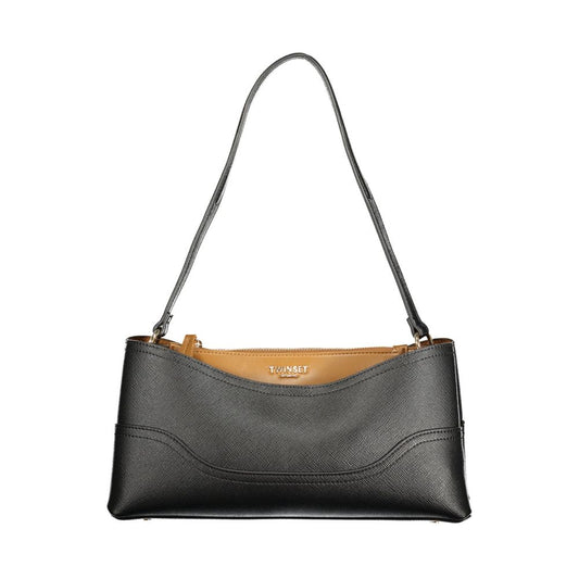 Bolso Twinset Nero de poliuretano para mujer con compartimentos y bolsillo central