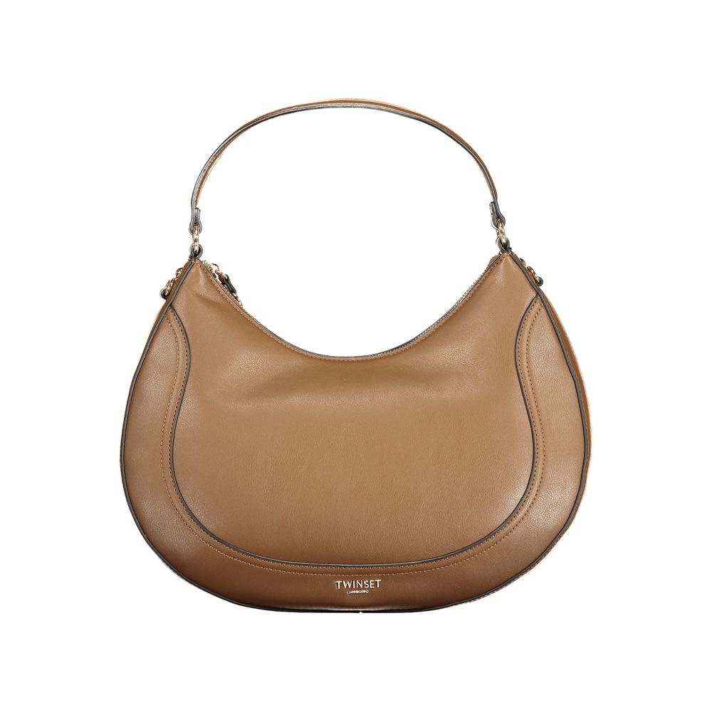 Bolso de poliuretano marrón para mujer de Twinset