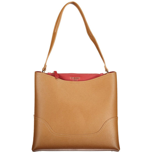 Bolso de poliuretano para mujer Twinset marrón
