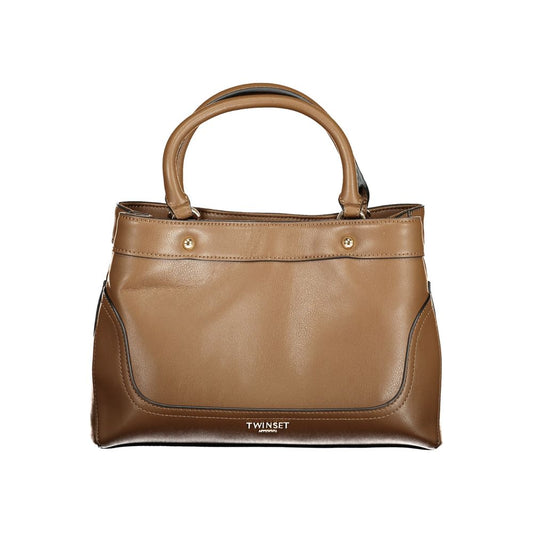 Bolso de poliuretano marrón para mujer de Twinset
