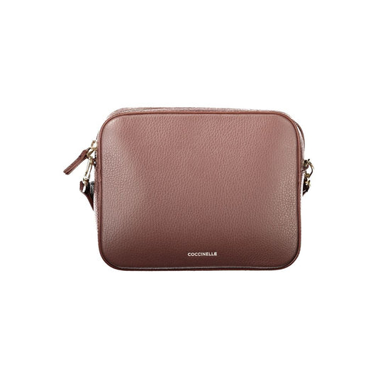 Coccinelle Brown Leather Women's Zip Bag - Ref CO-48203