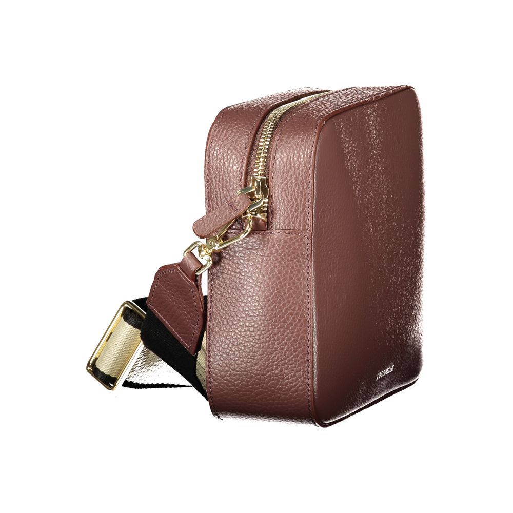 Coccinelle Brown Leather Women's Zip Bag - Ref CO-48203