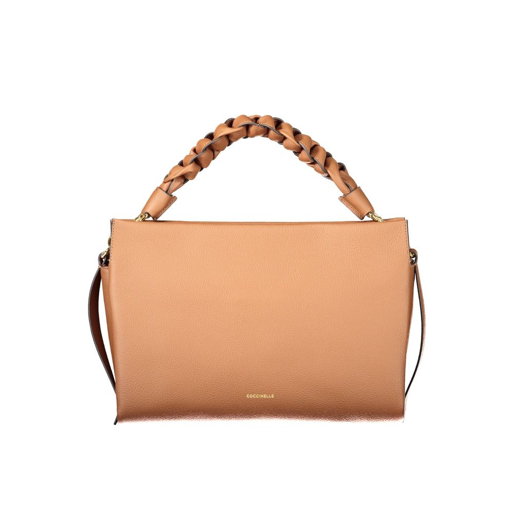 Bolso de mano Coccinelle de cuero marrón