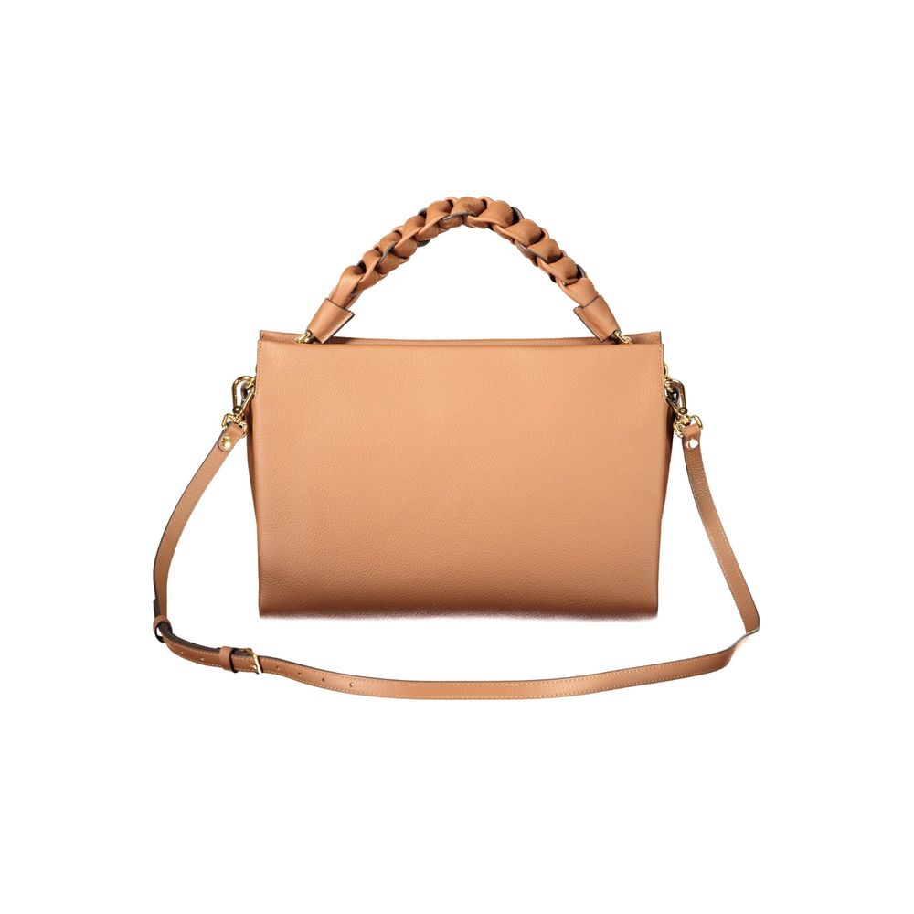 Bolso de mano Coccinelle de cuero marrón